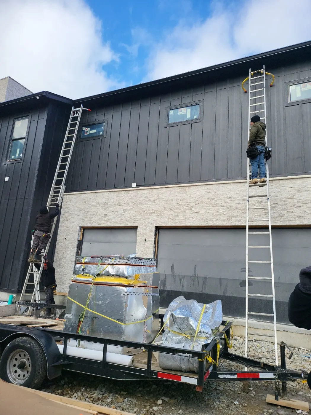 Commercial roof inspection documented in Zionsville